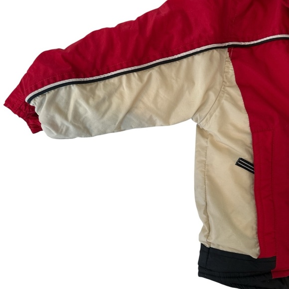 VTG 90’s Weather Tamer Snow Ski Coat Red  Cream Black Toddler Kids Size 3T EUC - Picture 5 of 11